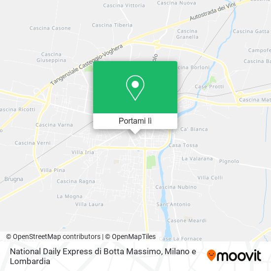 Mappa National Daily Express di Botta Massimo