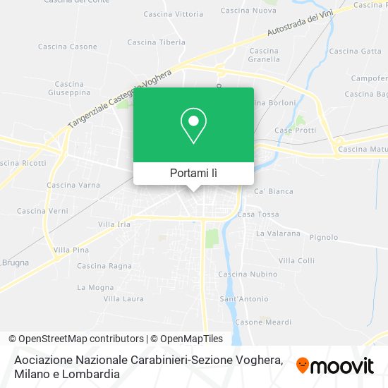 Mappa Aociazione Nazionale Carabinieri-Sezione Voghera