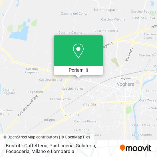 Mappa Bristot - Caffetteria, Pasticceria, Gelateria, Focacceria