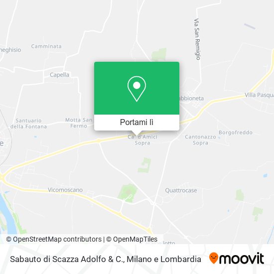 Mappa Sabauto di Scazza Adolfo & C.
