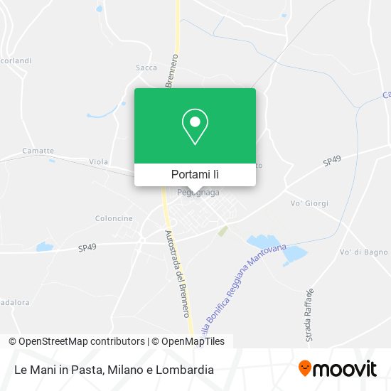 Mappa Le Mani in Pasta