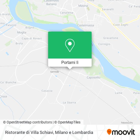 Mappa Ristorante di Villa Schiavi