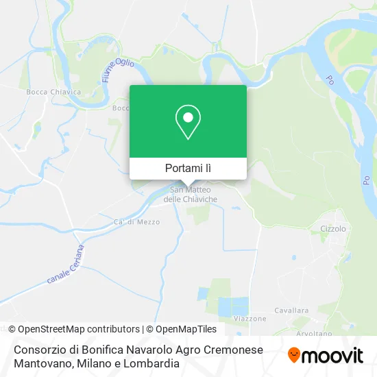 Mappa Consorzio di Bonifica Navarolo Agro Cremonese Mantovano