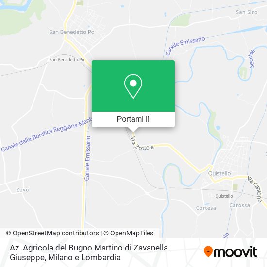 Mappa Az. Agricola del Bugno Martino di Zavanella Giuseppe