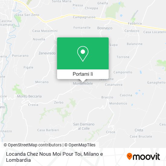 Mappa Locanda Chez Nous Moi Pour Toi