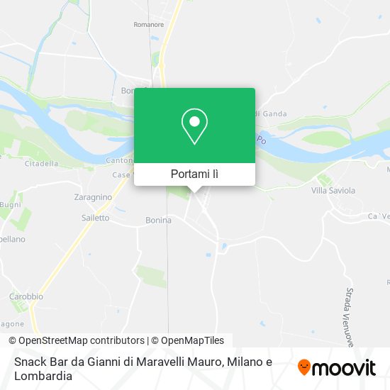 Mappa Snack Bar da Gianni di Maravelli Mauro