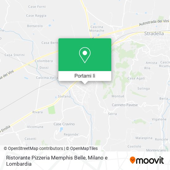 Mappa Ristorante Pizzeria Memphis Belle
