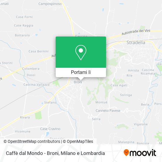 Mappa Caffè dal Mondo - Broni