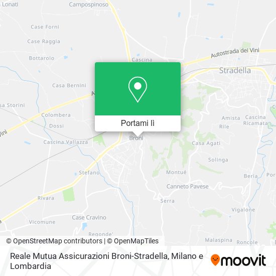 Mappa Reale Mutua Assicurazioni Broni-Stradella