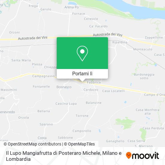 Mappa Il Lupo Mangiafrutta di Posteraro Michele