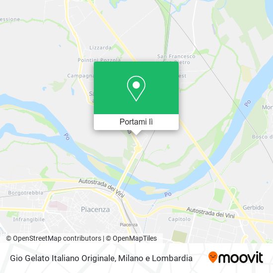 Mappa Gio Gelato Italiano Originale