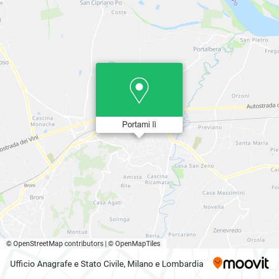 Mappa Ufficio Anagrafe e Stato Civile