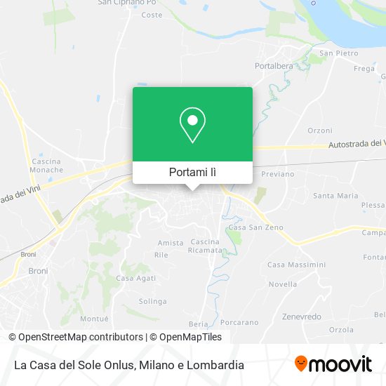 Mappa La Casa del Sole Onlus