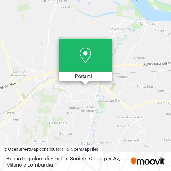 Mappa Banca Popolare di Sondrio Società Coop. per Az