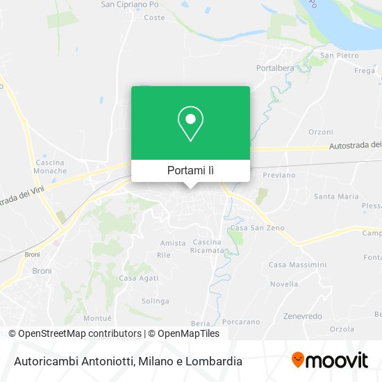 Mappa Autoricambi Antoniotti