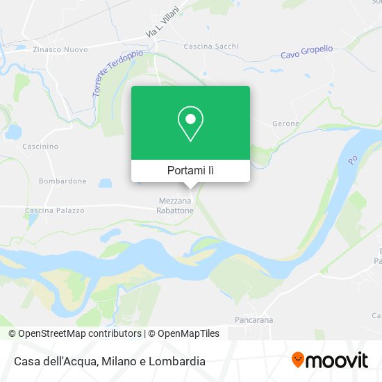 Mappa Casa dell'Acqua