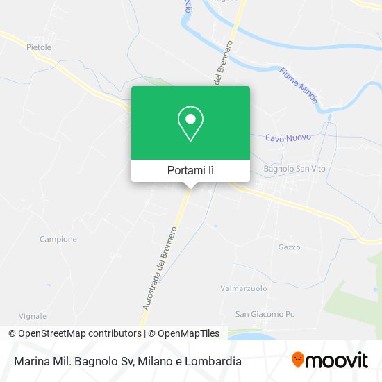 Mappa Marina Mil. Bagnolo Sv