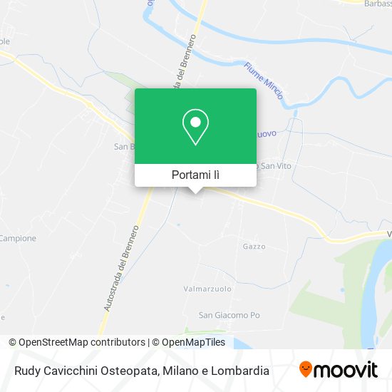 Mappa Rudy Cavicchini Osteopata