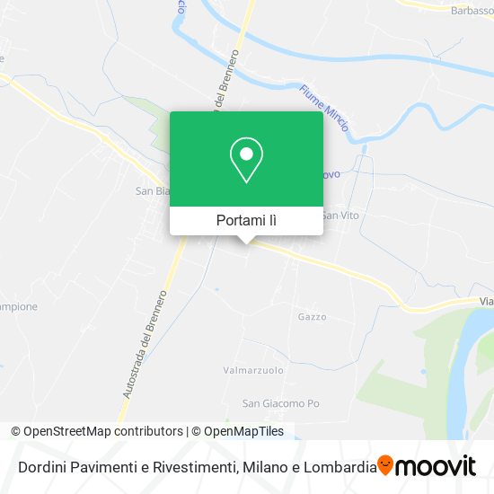 Mappa Dordini Pavimenti e Rivestimenti