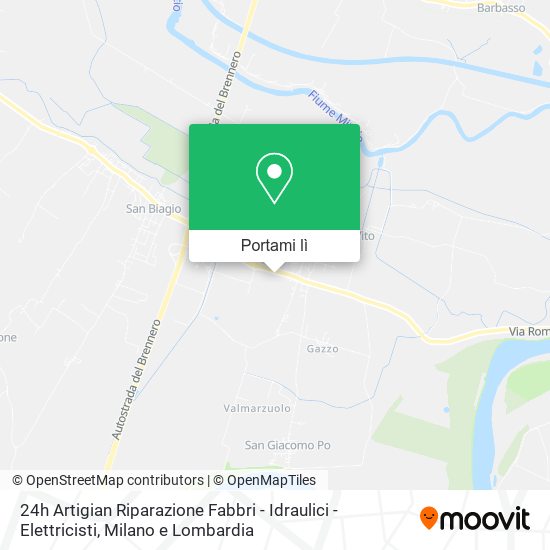 Mappa 24h Artigian Riparazione Fabbri - Idraulici - Elettricisti