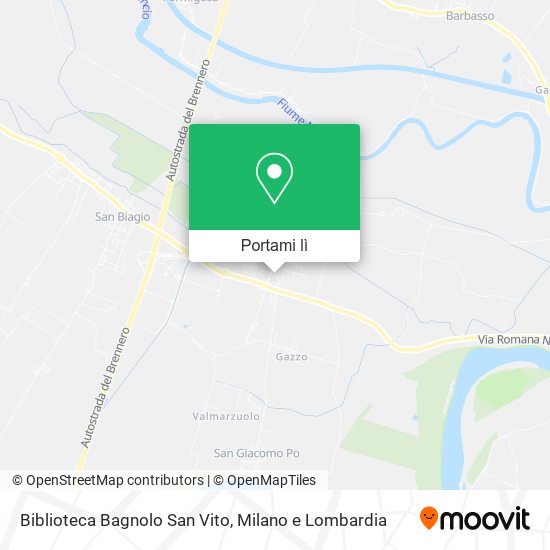 Mappa Biblioteca Bagnolo San Vito