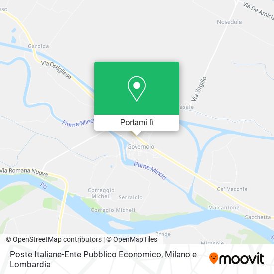Mappa Poste Italiane-Ente Pubblico Economico