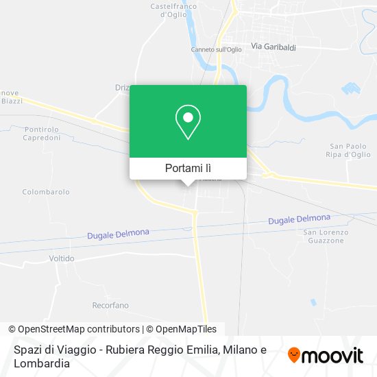 Mappa Spazi di Viaggio - Rubiera Reggio Emilia