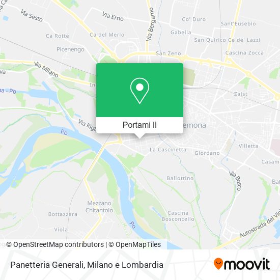 Mappa Panetteria Generali