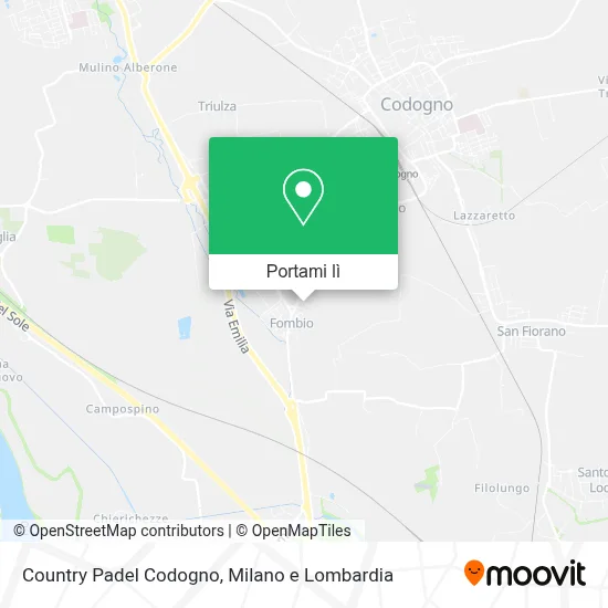 Mappa Country Padel Codogno