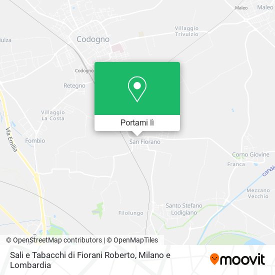 Mappa Sali e Tabacchi di Fiorani Roberto