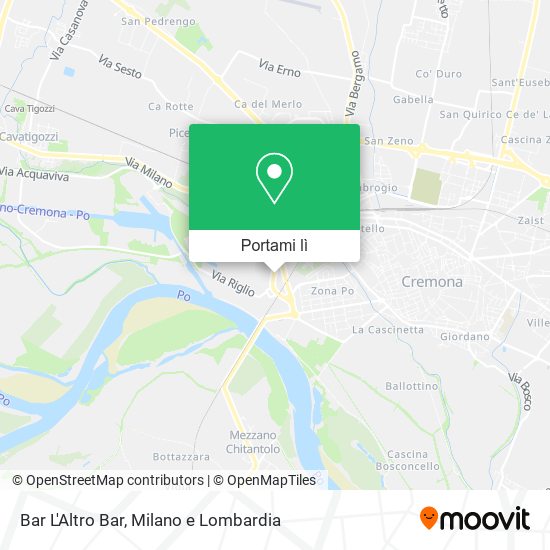 Mappa Bar L'Altro Bar