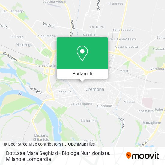 Mappa Dott.ssa Mara Seghizzi - Biologa Nutrizionista