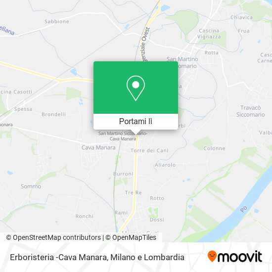 Mappa Erboristeria -Cava Manara