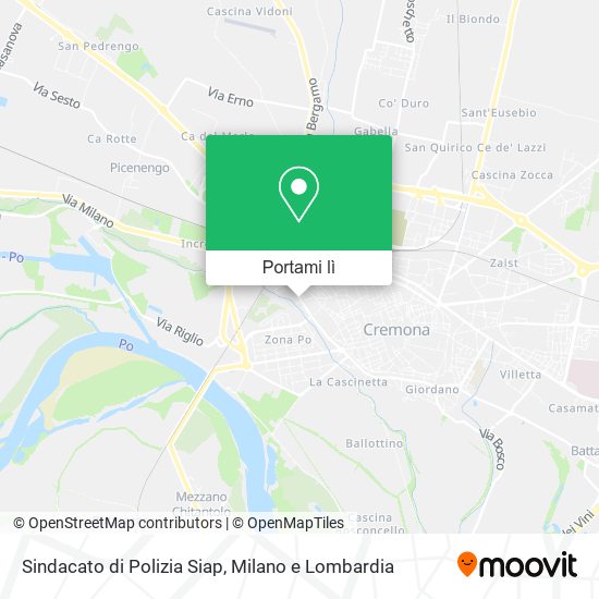 Mappa Sindacato di Polizia Siap