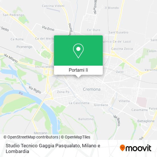 Mappa Studio Tecnico Gaggia Pasqualato