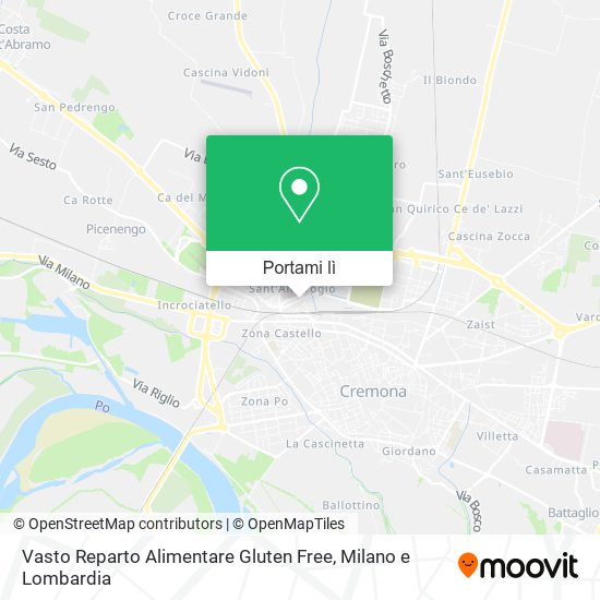 Mappa Vasto Reparto Alimentare Gluten Free