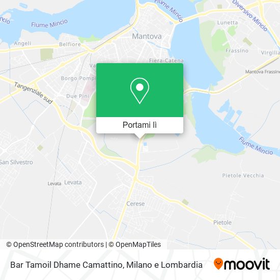 Mappa Bar Tamoil Dhame Camattino