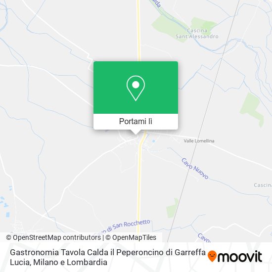 Mappa Gastronomia Tavola Calda il Peperoncino di Garreffa Lucia