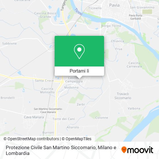 Mappa Protezione Civile San Martino Siccomario
