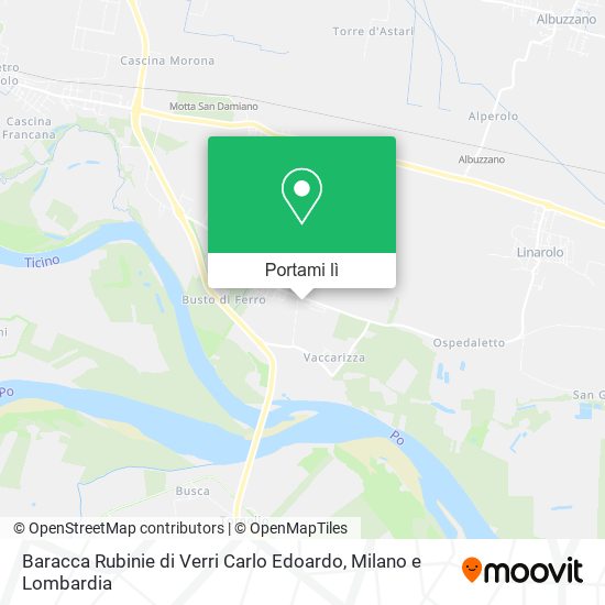 Mappa Baracca Rubinie di Verri Carlo Edoardo