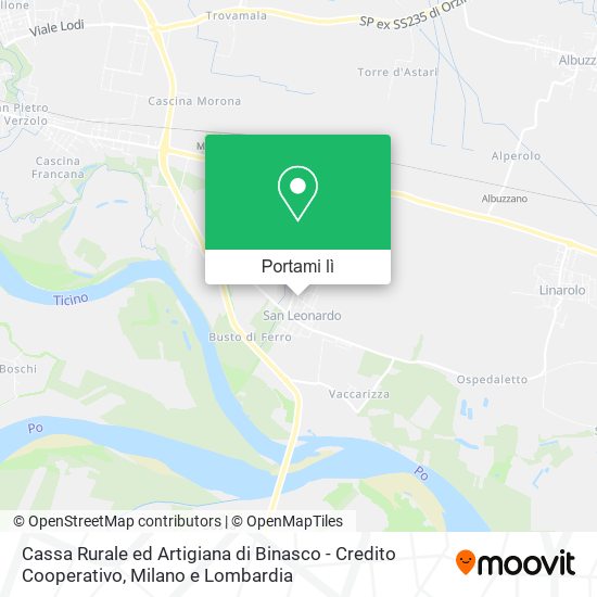 Mappa Cassa Rurale ed Artigiana di Binasco - Credito Cooperativo