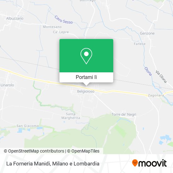 Mappa La Forneria Manidi