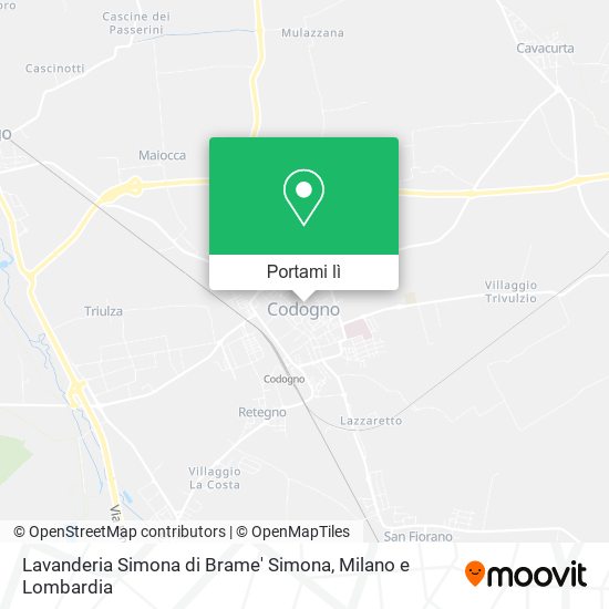 Mappa Lavanderia Simona di Brame' Simona