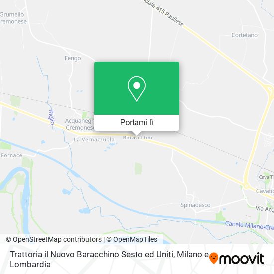 Mappa Trattoria il Nuovo Baracchino Sesto ed Uniti