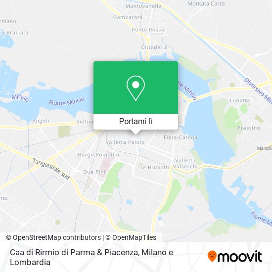 Mappa Caa di Rirmio di Parma & Piacenza