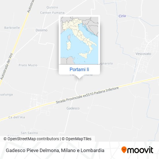 Mappa Gadesco Pieve Delmona