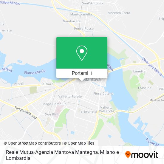 Mappa Reale Mutua-Agenzia Mantova Mantegna