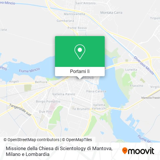 Mappa Missione della Chiesa di Scientology di Mantova