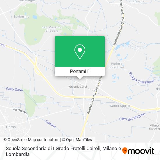 Mappa Scuola Secondaria di I Grado Fratelli Cairoli