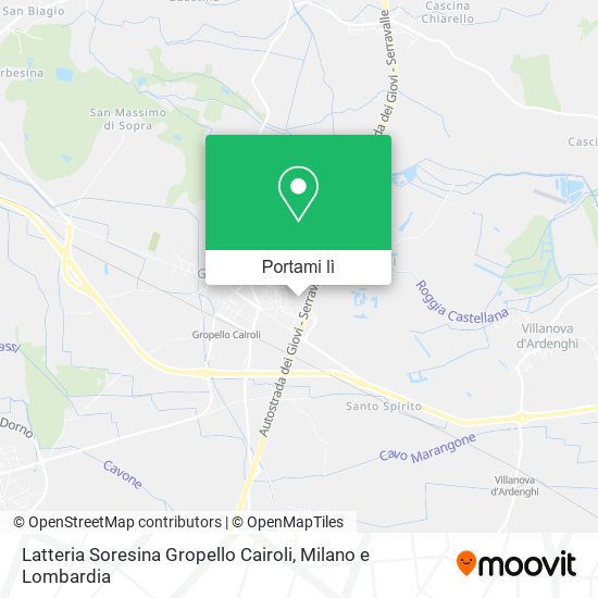 Mappa Latteria Soresina Gropello Cairoli